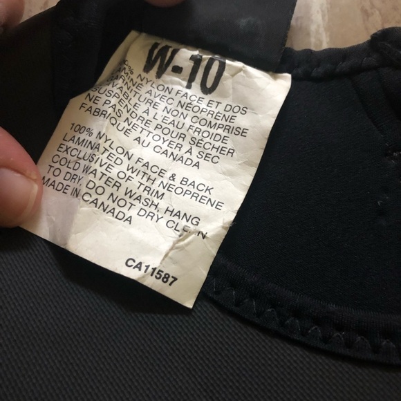 Sea Doo Shortie Wetsuit Black Red Yellow Womens 10 Nylon - Picture 5 of 8